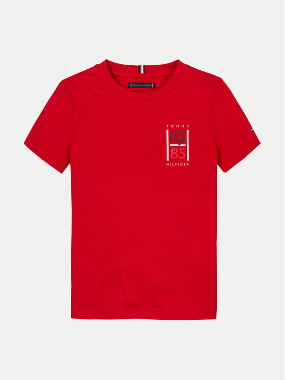 Tommy Hilfiger Tommy Hilfiger Tricou KB0KB09536 D Roșu Regular Fit