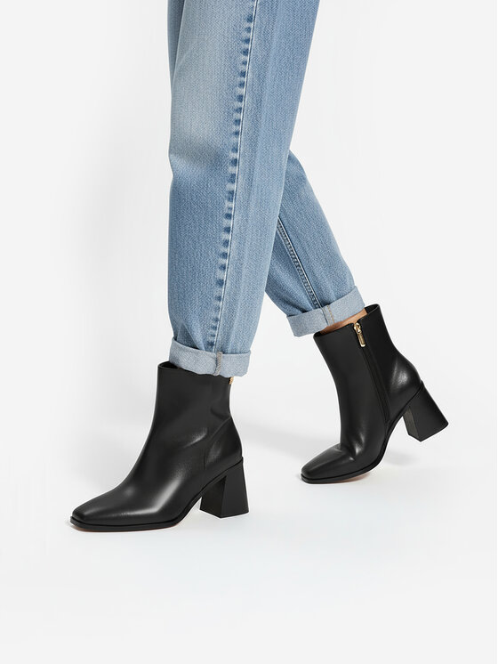 Nine West Nine West Polokozačky CEO-MUNIRA-01 Černá