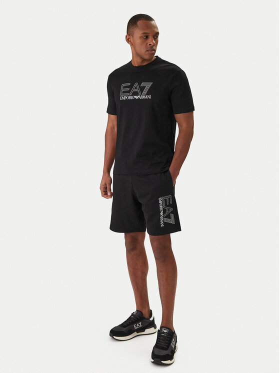EA7 Emporio Armani EA7 Emporio Armani Póló 7M001307 AF10375 Fekete Regular Fit