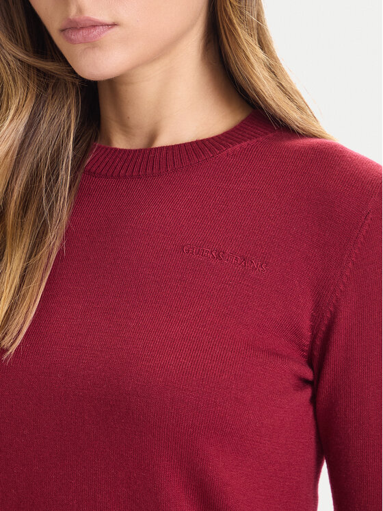 Guess Jeans Guess Jeans Maglione W4BR83 Z3HO2 Rosso Regular Fit