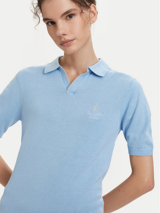 Beverly Hills Polo Club Beverly Hills Polo Club Поло P-SS26W-M550273 Світло-синій Regular Fit