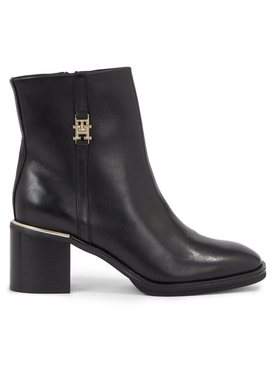 Tommy Hilfiger Tommy Hilfiger Stiefeletten Feminine Th Hardware Mid Bootie FW0FW07539 Schwarz