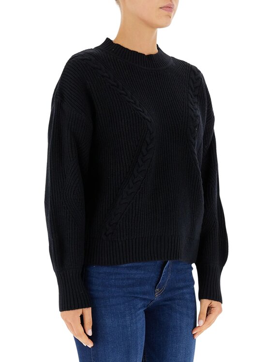 Guess Guess Sweter Maglia donna serena Czarny Classic Fit