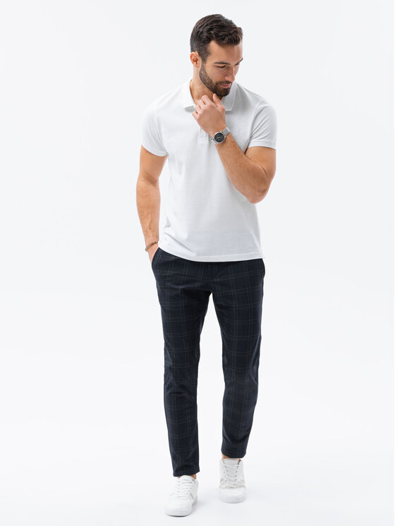 Ombre Ombre Polokošile S1374 Bílá Regular Fit