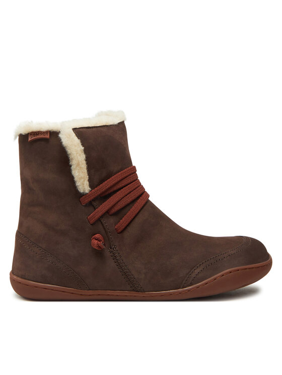 Camper Camper Polokozačky Peu K400505-016 Hnědá