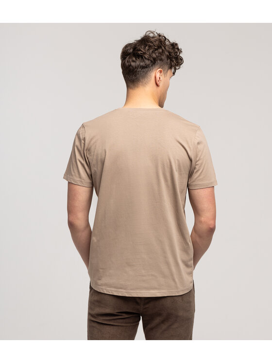 Lee Cooper Lee Cooper T-Shirt OBUTCH 0875 Beżowy Regular Fit