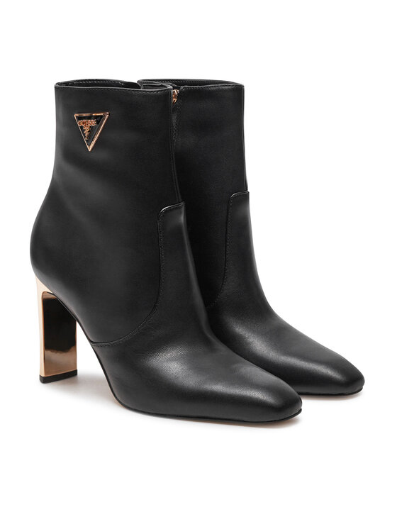 Guess Guess Členková obuv Caitte FLDCAT LEA10 Čierna