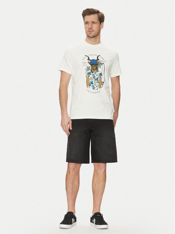 Blend Blend T-krekls 20718280 Balts Regular Fit