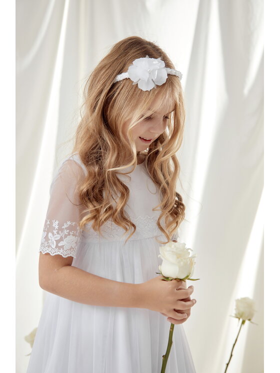 SLY SLY Sukienka 6SM-09 Biały Comfortable Fit