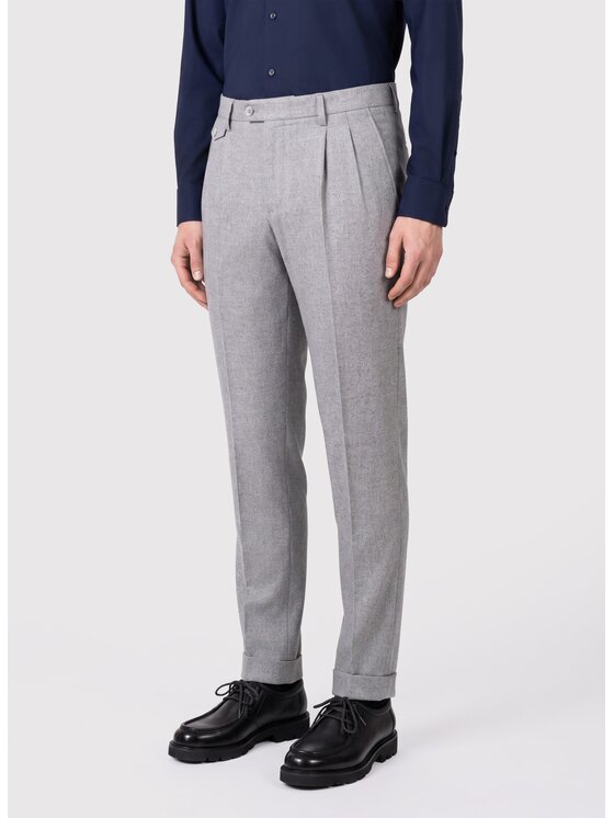 Pako Lorente Pako Lorente Spodnie materiałowe P26WF-WX-006 Szary Straight Fit