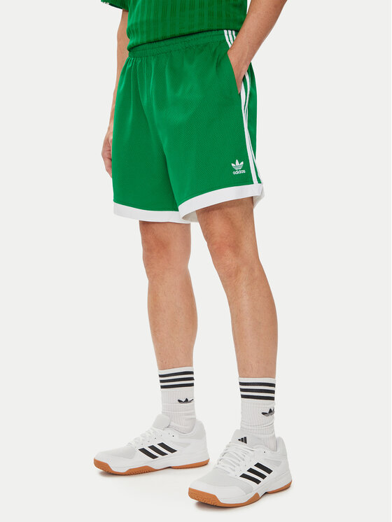 adidas adidas Pantaloni scurți sport Mock Eyelet IZ2448 Verde Regular Fit