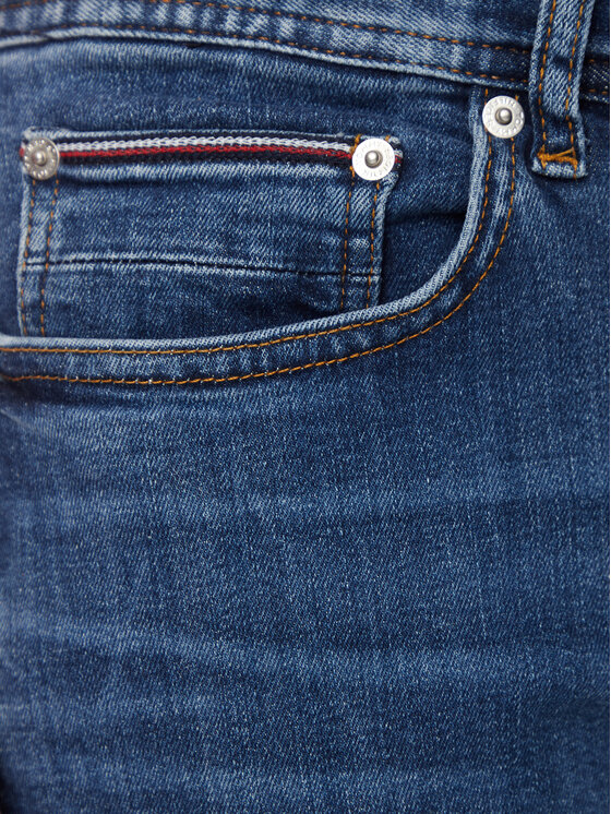 Tommy Hilfiger Tommy Hilfiger Дънки Bleecker MW0MW18279 Тъмносин Slim Fit