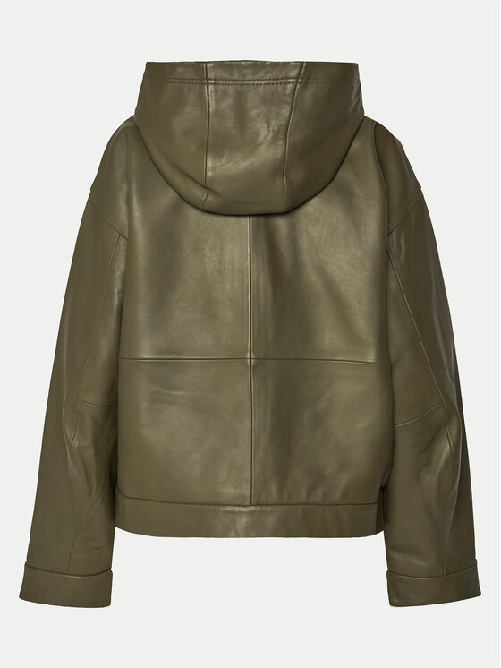 2NDDAY 2NDDAY Lederjacke 2251512606 190515 Grün Regular Fit