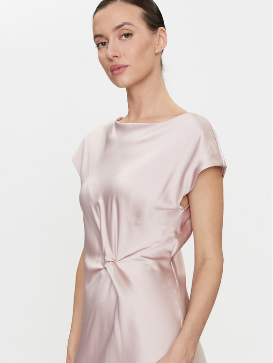 Dixie Dixie Sukienka koktajlowa ALAZPBH Różowy Regular Fit