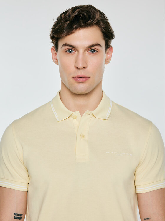 BIG STAR BIG STAR Polo WLADYM Żółty Basic Fit