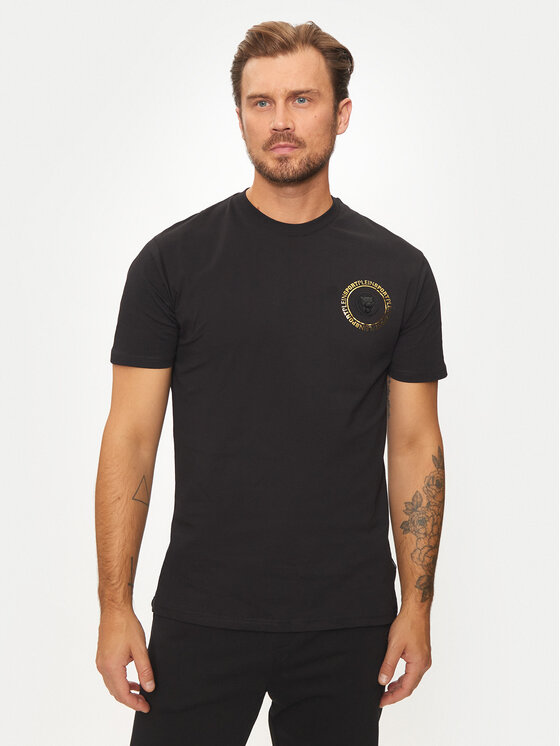 Plein Sport Plein Sport Tričko AADC MTK7938 STE001N Čierna Regular Fit