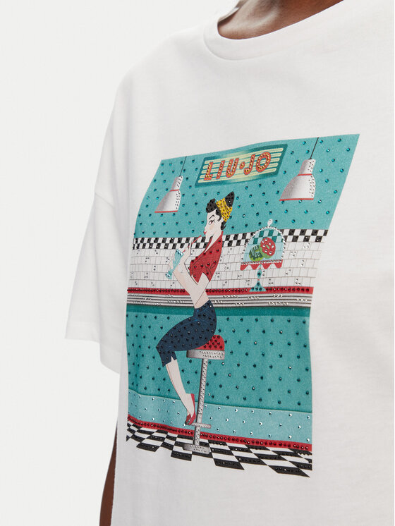Liu Jo Liu Jo T-Shirt WA5342 JS923 M9505 Biały Regular Fit