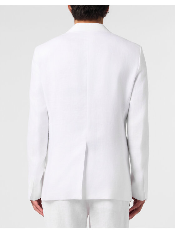 PHILIPP PLEIN PHILIPP PLEIN Marynarka 31557 Biały Regular Fit