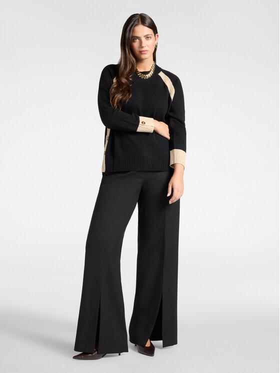 Elena Mirò Elena Mirò Sweter M068Z000832N0A1 Czarny Regular Fit