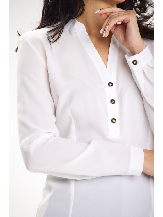 Awama Awama Koszula A649 Biały Basic Fit
