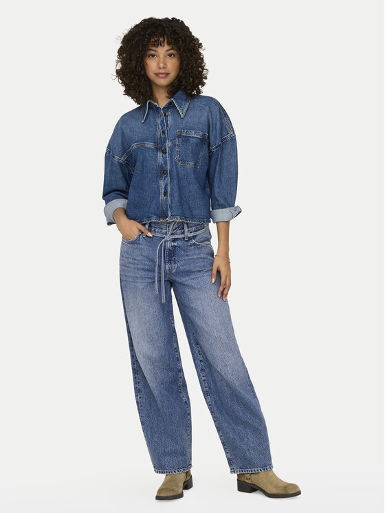 ONLY ONLY Jeansy Gianna 15325796 Modrá Balloon Fit
