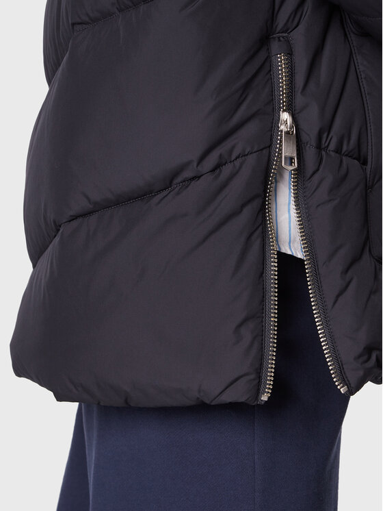 Tommy Hilfiger Tommy Hilfiger Žieminė striukė Chevron Sorona WW0WW36211 Tamsiai mėlyna Relaxed Fit