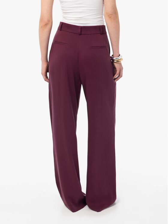 MANDRAGORA MANDRAGORA Pantaloni di tessuto Naia Bordeaux Regular Fit