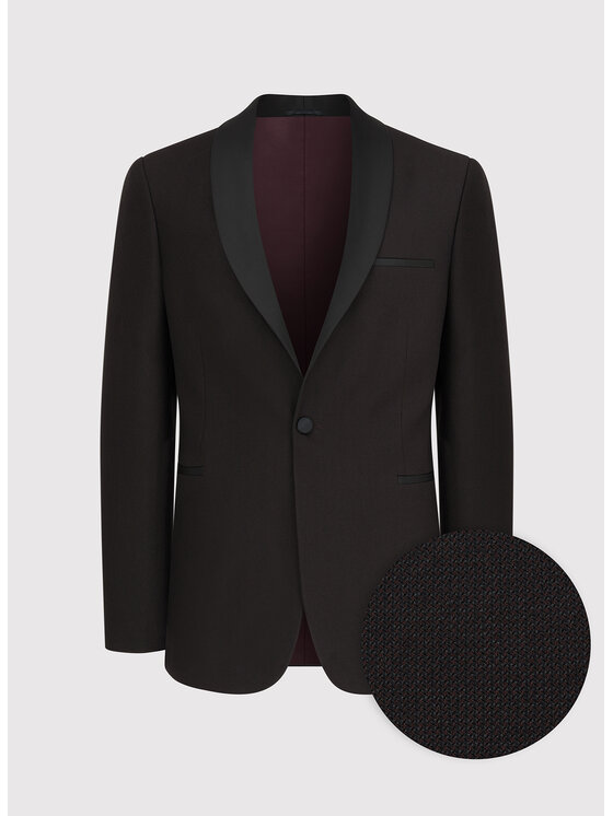 Pako Lorente Pako Lorente Marynarka P24SF-3S-005 Bordowy Slim Fit