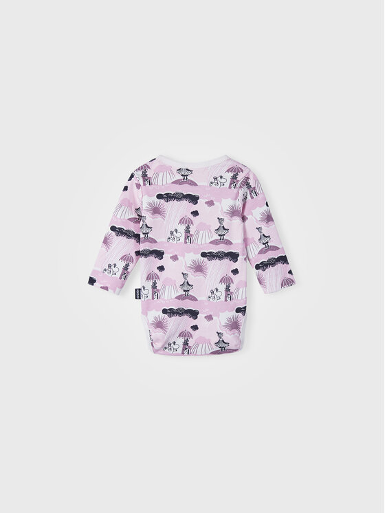 Reima Reima Детско боди MOOMIN Charmerande 5200071A Розов Regular Fit