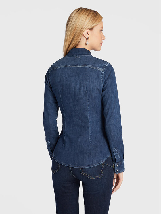 Camicia di jeans UF2048 D4051 Blu Slim Fit