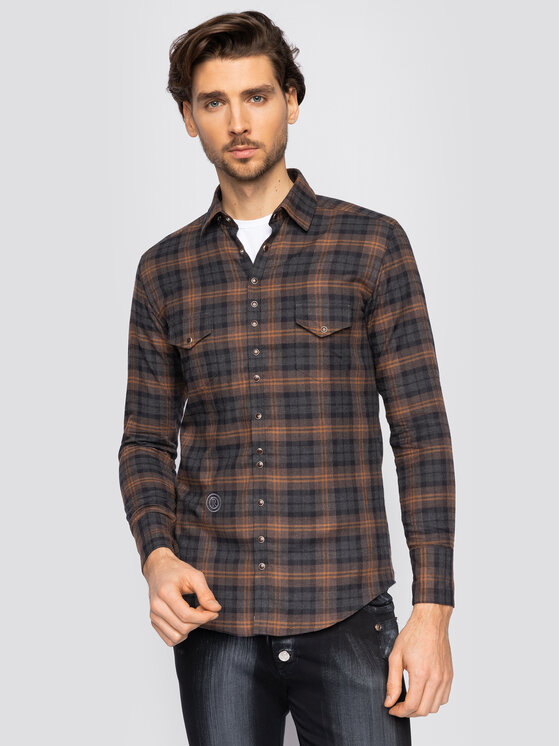 Camicia Squared 2 Multicolore Slim Fit