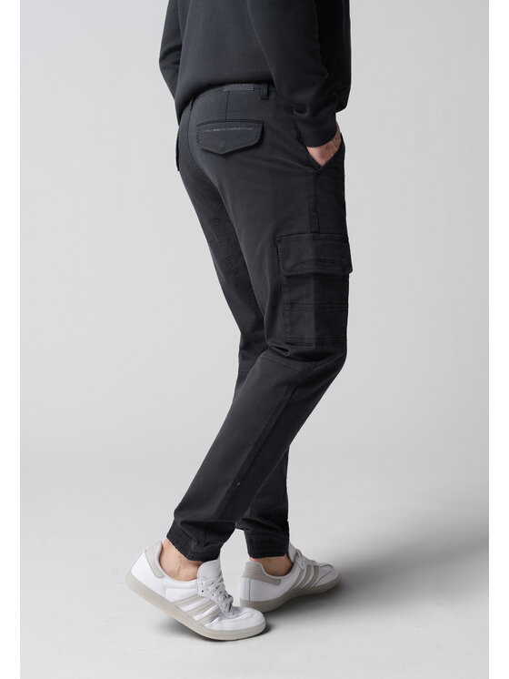 Volcano Volcano Spodnie cargo R-ALPIN Granatowy Regular Fit