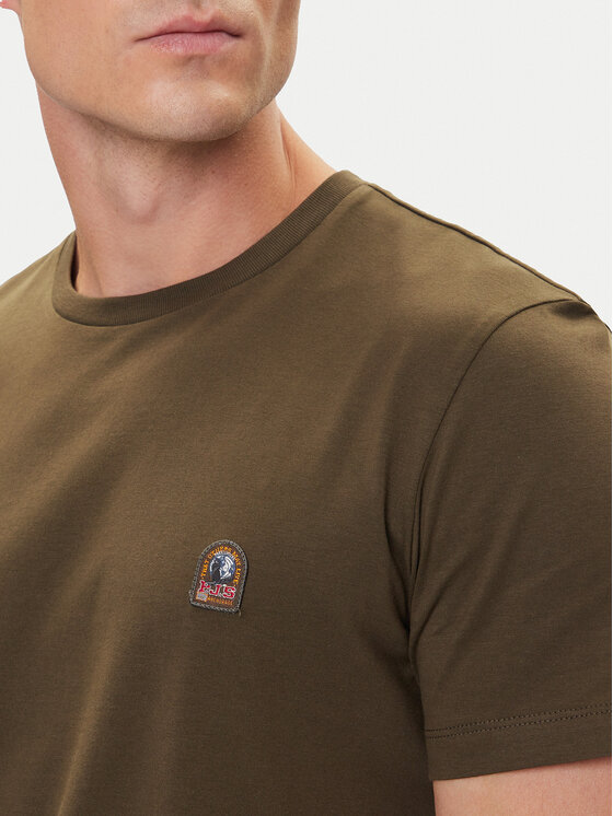 Parajumpers Parajumpers T-shirt Patch 25WMPMTSEY29 Kaki Regular Fit