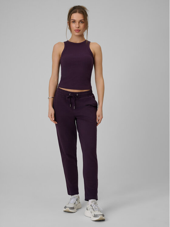 4F 4F Spodnie dresowe ESSENTIALS Fioletowy Regular Fit