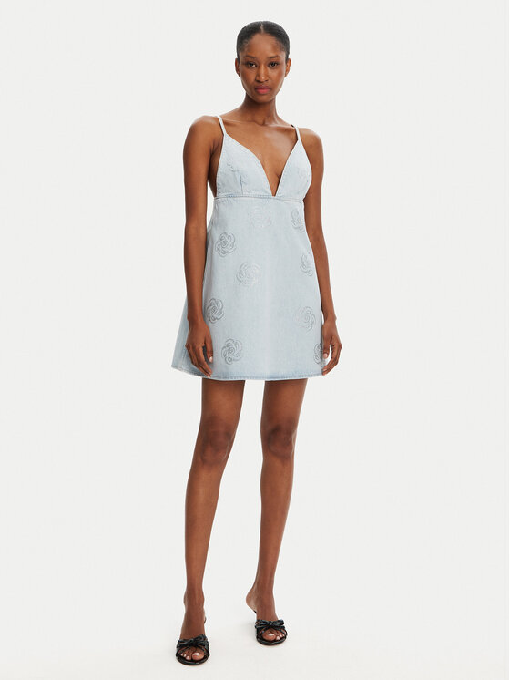 ROTATE ROTATE Rochie de blugi 1140641468 Albastru celest Slim Fit