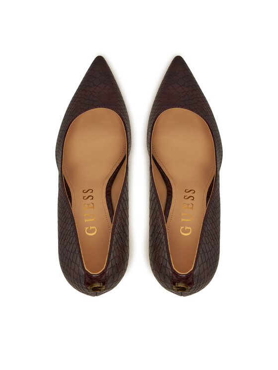Guess Guess Pantofi cu toc subțire FLPDB4 PEL08 Vișiniu