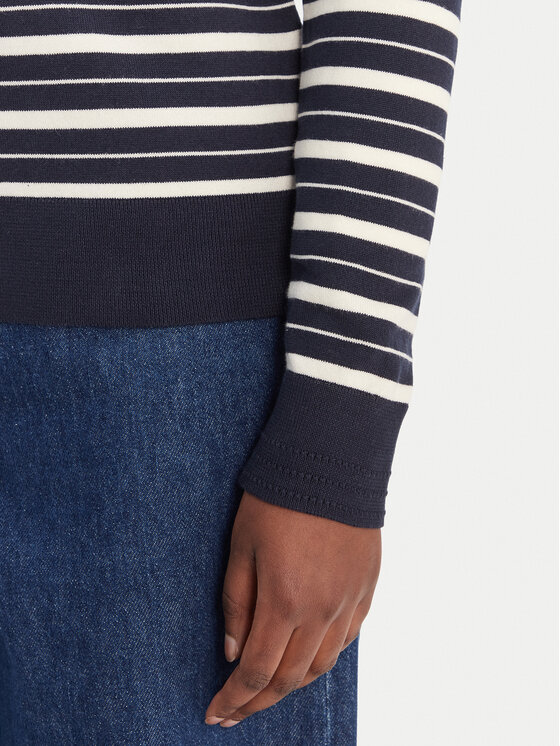 Tommy Hilfiger Tommy Hilfiger Sweter WW0WW40098 Granatowy Regular Fit
