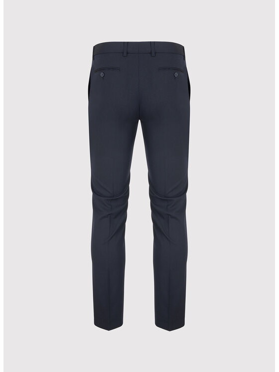 Pako Lorente Pako Lorente Spodnie garniturowe P24WF-6G-001 Granatowy Super Slim Fit