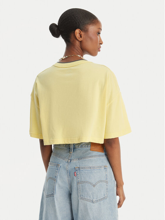 Quiksilver Quiksilver Póló Maxi EQWZT03183 Sárga Oversize