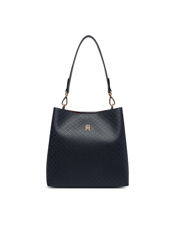 Tommy Hilfiger Tommy Hilfiger Borsetta Th Icon Shoulder Bag Mono AW0AW19000 Blu scuro