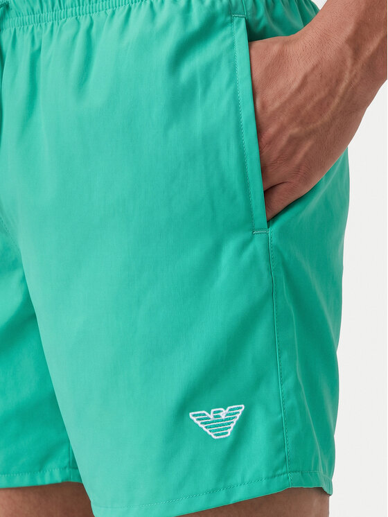 Emporio Armani Emporio Armani Pantaloni scurți pentru înot EM000583 AF20424 U7308 Verde Regular Fit