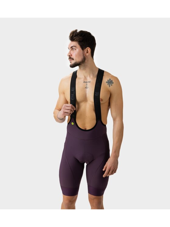 Alé Cycling Alé Cycling Szorty rowerowe PR-E Magic Colour Bordowy Fitted Fit