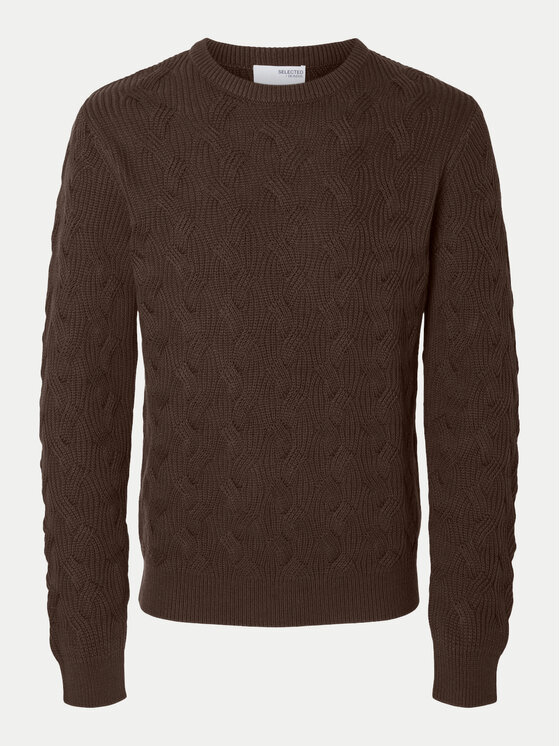 Selected Homme Selected Homme Kampsun 16094503 Pruun Regular Fit
