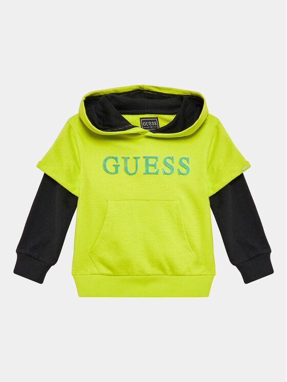Guess Bluză L3YQ00 KA6R3 Verde Regular Fit