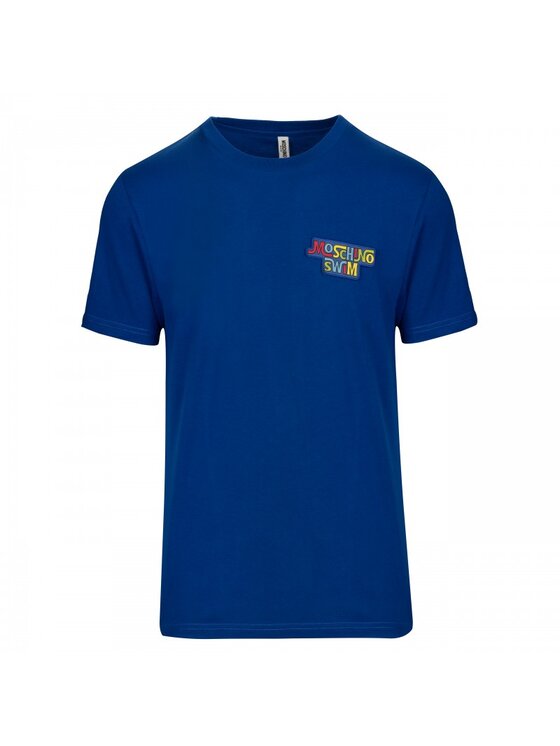 MOSCHINO Underwear & Swim MOSCHINO Underwear & Swim T-Shirt A1910 2316 0345 Modrá Slim Fit
