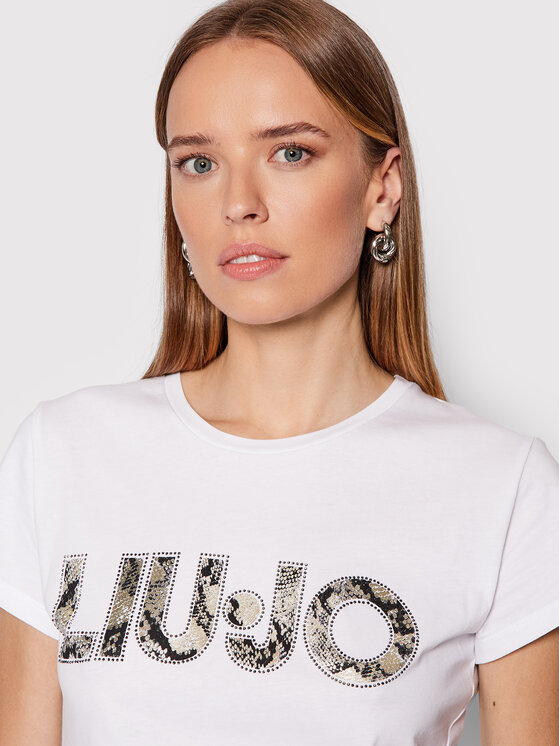 T-shirt WF1449 J6287 Bianco Slim Fit