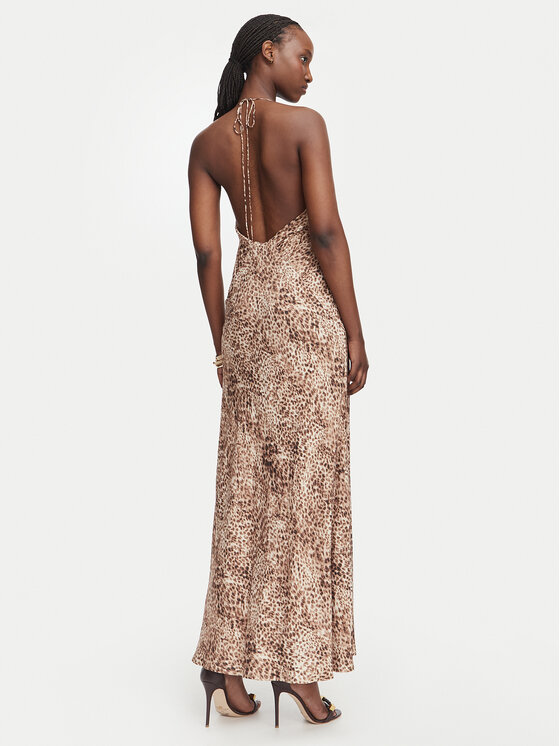 Bardot Bardot Letné šaty Lizbeth 59939DB1 Béžová Slim Fit