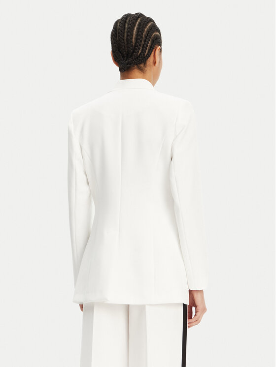 Maryley Maryley Giacca da abito 25EB189/43BN Bianco Regular Fit