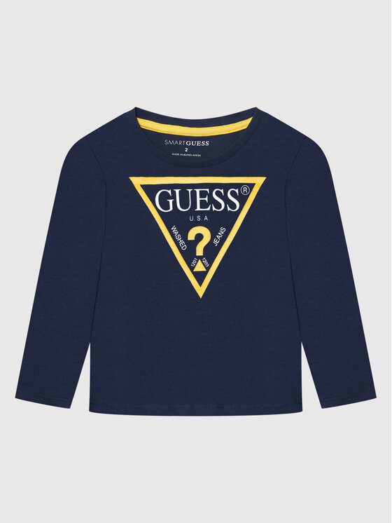 Guess Guess Μπλουζάκι N84I24 K8HM0 Σκούρο μπλε Regular Fit