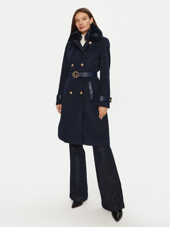 Guess Guess Зимно палто Amelia W4BL46 WGKI2 Тъмносин Regular Fit